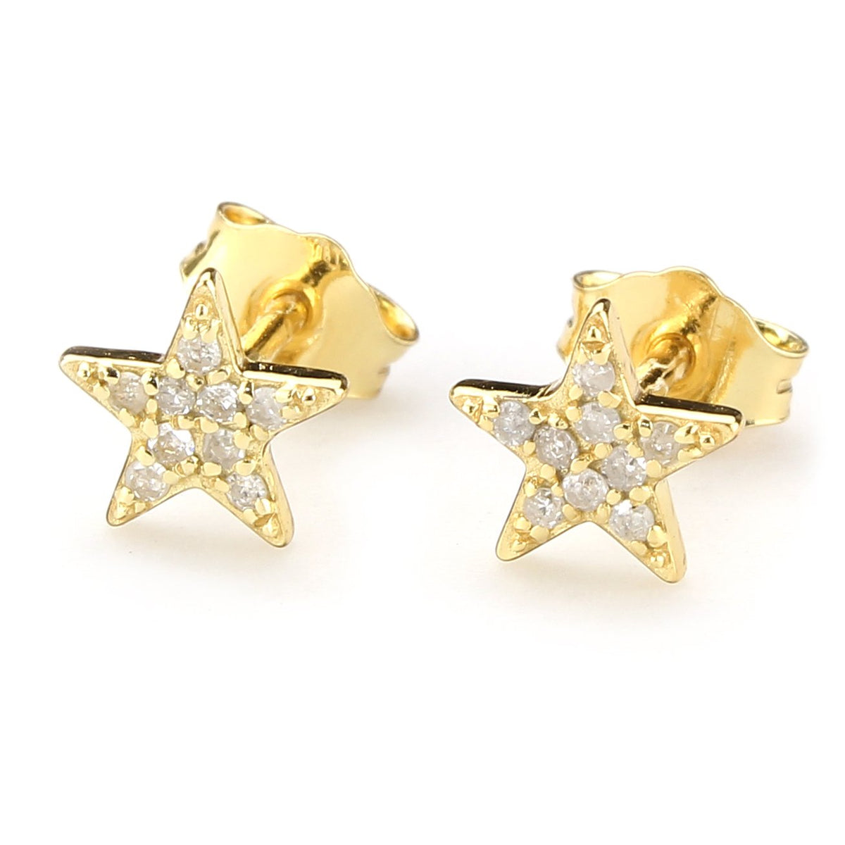 Shine On You Star Diamond Pave Earrings Curio Diamonds